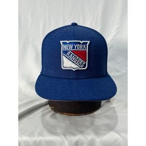 New York Rangers Snapback Hat Blue Embroidered Logo New Era MSG Exclusive